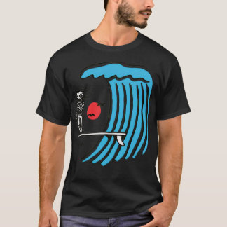 Skeleton surf wave T-Shirt