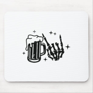 Skeleton Surviving Fatherhood One Beer At A Time 2 Mouse Pad