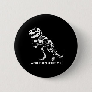 Skeleton T-rex Dinosaur Halloween Men Women Funny  6 Cm Round Badge