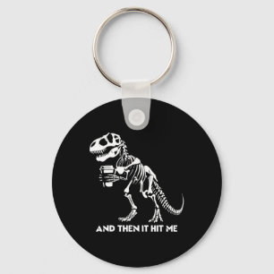 Skeleton T-rex Dinosaur Halloween Men Women Funny Key Ring