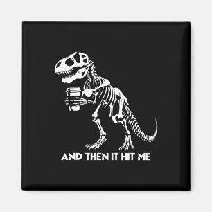 Skeleton T-rex Dinosaur Halloween Men Women Funny Magnet