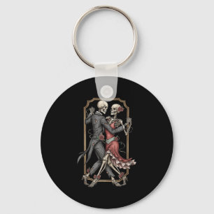 Skeleton Tango Halloween Costume Spooky Dancers Da Key Ring