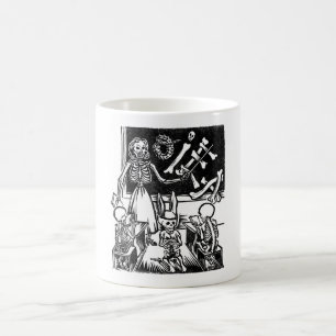 Skeleton Teacher and Students "Day of the Dead" Coffee Mug