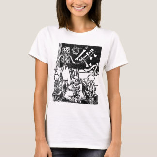 Skeleton Teacher and Students "Day of the Dead" T-Shirt