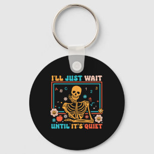 Skeleton Teacher Halloween Costume Men Women  Key Ring