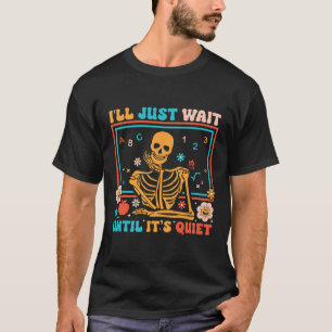 Skeleton Teacher Halloween Costume Men Women T-Shirt