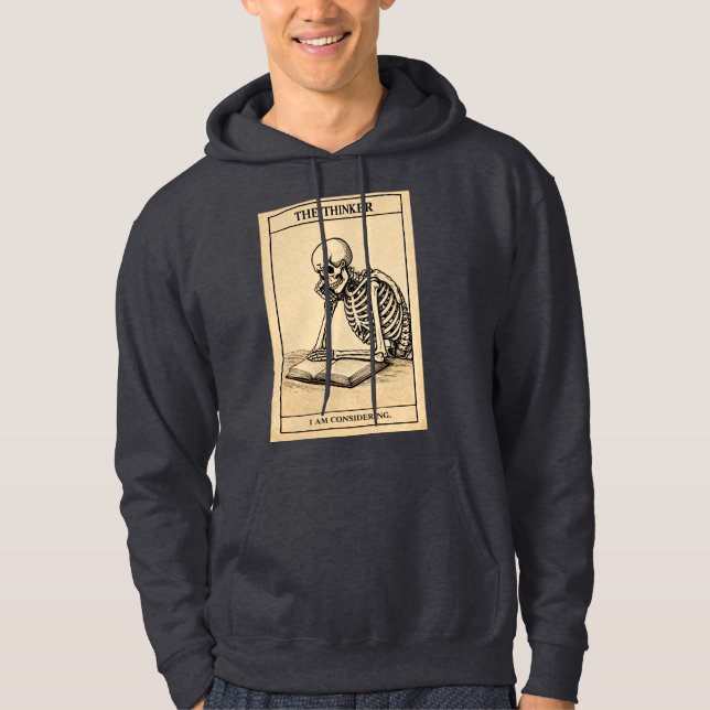 Skeleton Thinker Hoodie (Front)