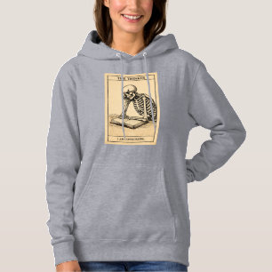 Skeleton Thinker Illustration Hoodie