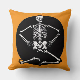 Skeleton Throw Pillow