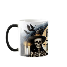 Skeleton Trick or Treat Morph Mug