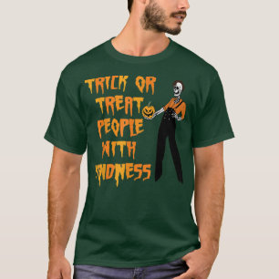 Skeleton Trick Or Treat People With Kindness Hallo T-Shirt