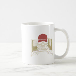 Skeleton Trucker Lazy Halloween Costume Skull Truc Coffee Mug