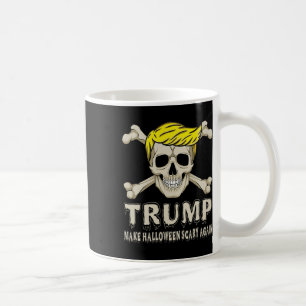 Skeleton Trump Make Halloween Scary Again America Coffee Mug