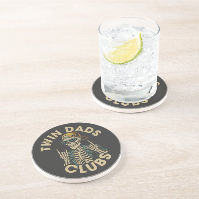  Skeleton Twin Dads Club Coaster (Side)