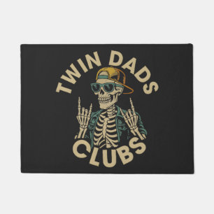 Skeleton Twin Dads Club Doormat