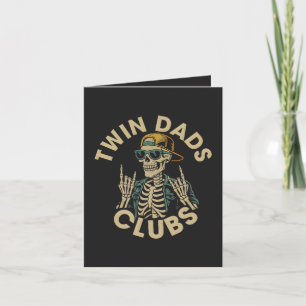 Skeleton Twin Dads Club Holiday Card