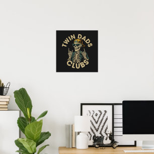 Skeleton Twin Dads Club Poster