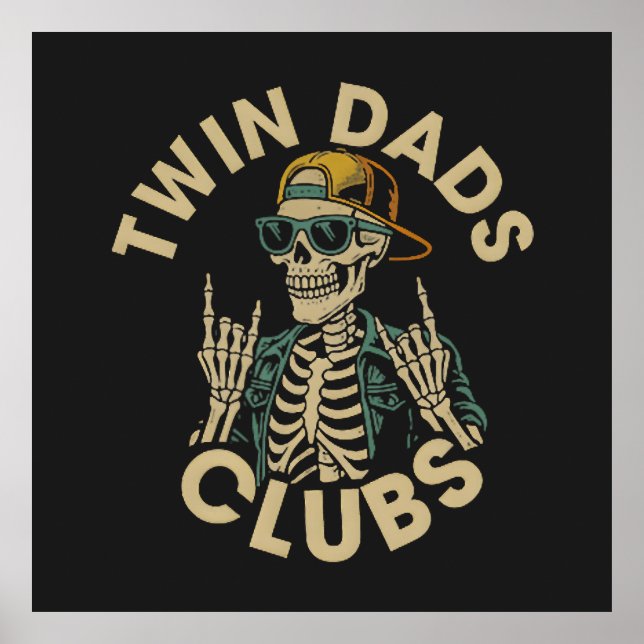  Skeleton Twin Dads Club Poster (Front)