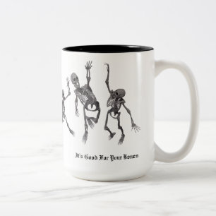 Skeleton Two-Tone Coffee Mug