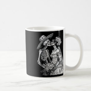 Skeleton Wedding Bride And Groom Day Dead Hallowee Coffee Mug