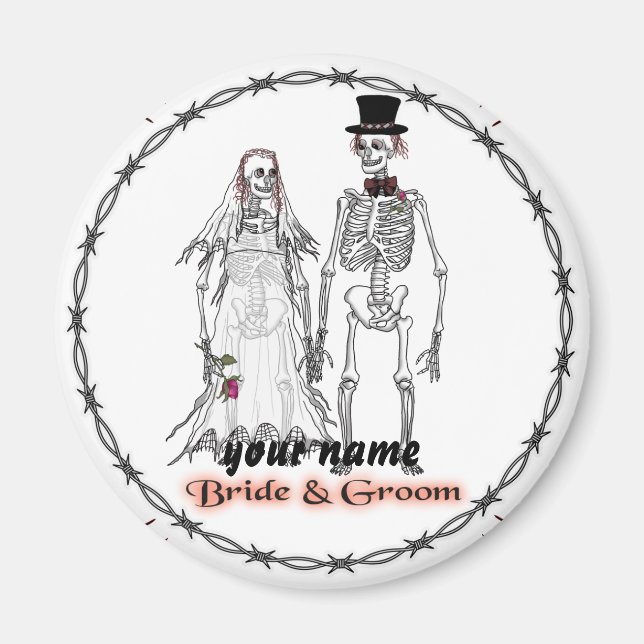 Skeleton Wedding magnet (Front)