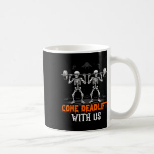 Skeleton Weightlifter Bodybuilder Workout Fitness  Coffee Mug