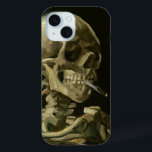 Skeleton with Burning Cigarette | Vincent van Gogh iPhone 15 Case<br><div class="desc">Skull of a Skeleton with Burning Cigarette (1886) by Vincent van Gogh is a striking and unconventional still-life painting that features a human skull with a lit cigarette between its teeth. The dark background enhances the starkness of the skeletal figure, while the small plume of smoke adds a sense of...</div>