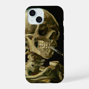 Skeleton with Burning Cigarette Vincent van Gogh iPhone 15 Case