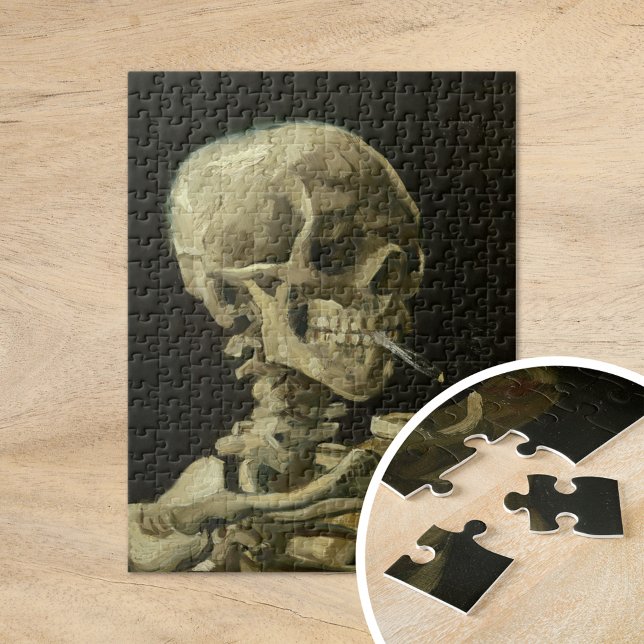 Skeleton with Burning Cigarette | Vincent van Gogh Jigsaw Puzzle (Creator Uploaded)