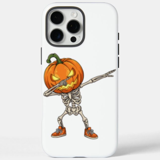 Skeleton with Pumpkin Head Dab Dance Halloween  Case-Mate iPhone Case (Back)