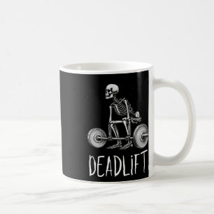 Skeleton Workout Halloween Weight Lifting Fitness Coffee Mug