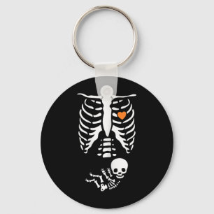 Skeleton Xray Halloween Costume Pregnant Women Mum Key Ring