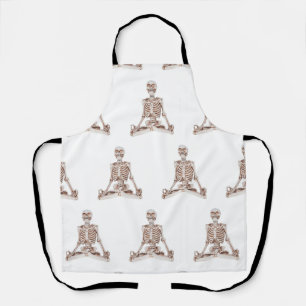Skeleton yoga Apron