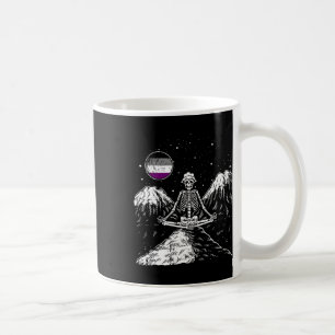 Skeleton Yoga Aual Lgbt-q Funny Skeleton Meditator Coffee Mug