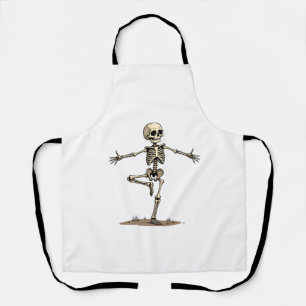 Skeleton Yoga – Funny Halloween Fitness Shirt Apron