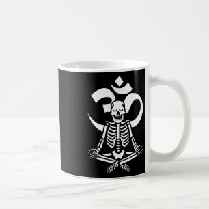 Skeleton Yoga Meditation Om Costume Funny Aum Hall Coffee Mug