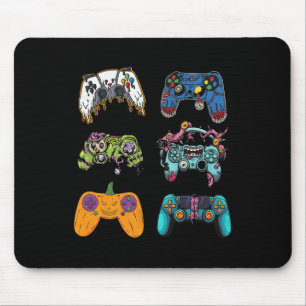 Skeleton Zombie Gaming Controllers Halloween For G Mouse Pad