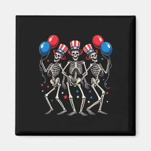Skeletons 4th Of July Funny Independence Day 2  Magnet