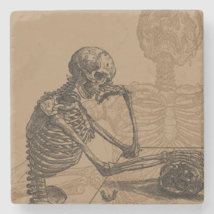 Skeletons and Death Stone Coaster
