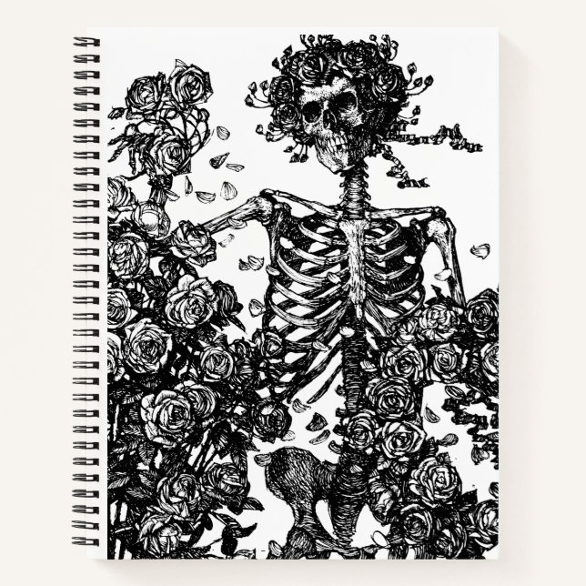 Skeletons and Roses Notebook (Front)