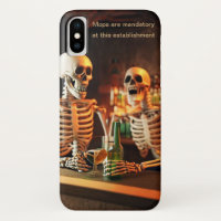 Skeletons at a bar