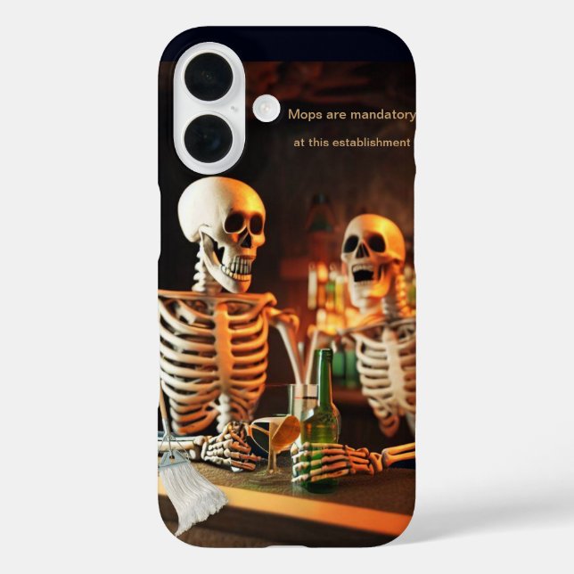 Skeletons at a bar Case-Mate iPhone case (Back)