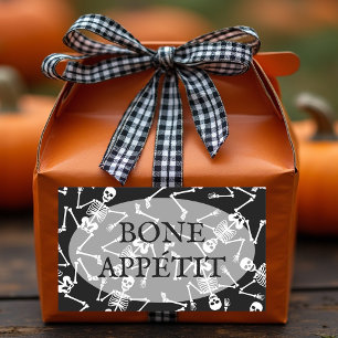 Skeletons BONE APPÉTIT Rectangular Sticker