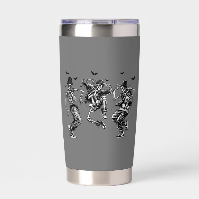 Skeletons Break Dancing Insulated Tumbler (Front)