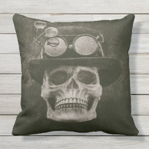 Skeleton's Cold Stare Cushion