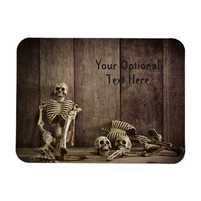 Skeletons custom text magnet (Horizontal)