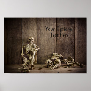 Skeletons custom text poster