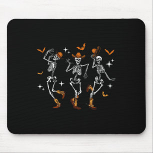 Skeletons Dance Cowboy Western Halloween Costume M Mouse Pad