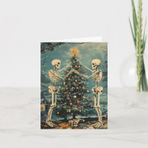 Skeletons Decorating Trees