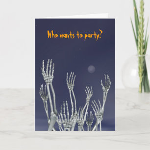 Skeletons - Halloween Greeting Card